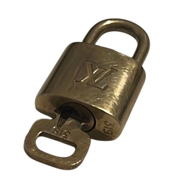 Louis Vuitton Brass Padlock Lock and Key #319 - Picture 1 of 5